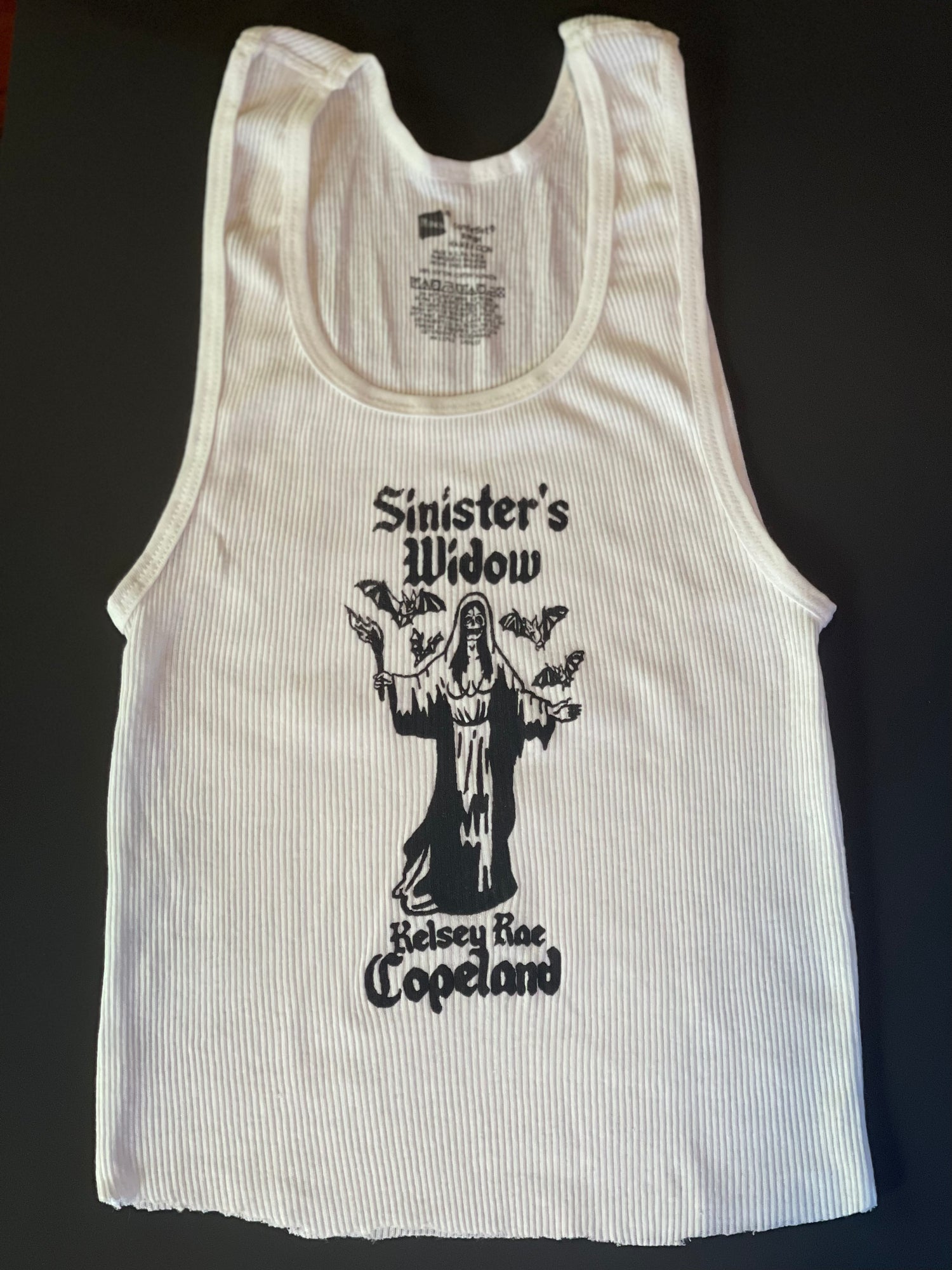 Sinister’s Widow Cropped White Tank